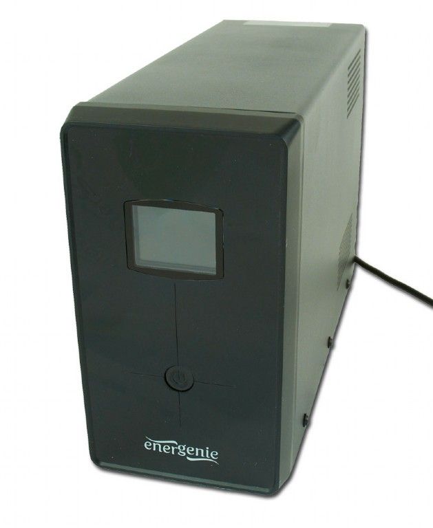 UPS with USB and LCD display, 1200 VA, black (EG-UPS-033)